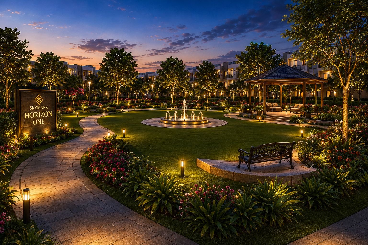 Skymarx Horizon One township view