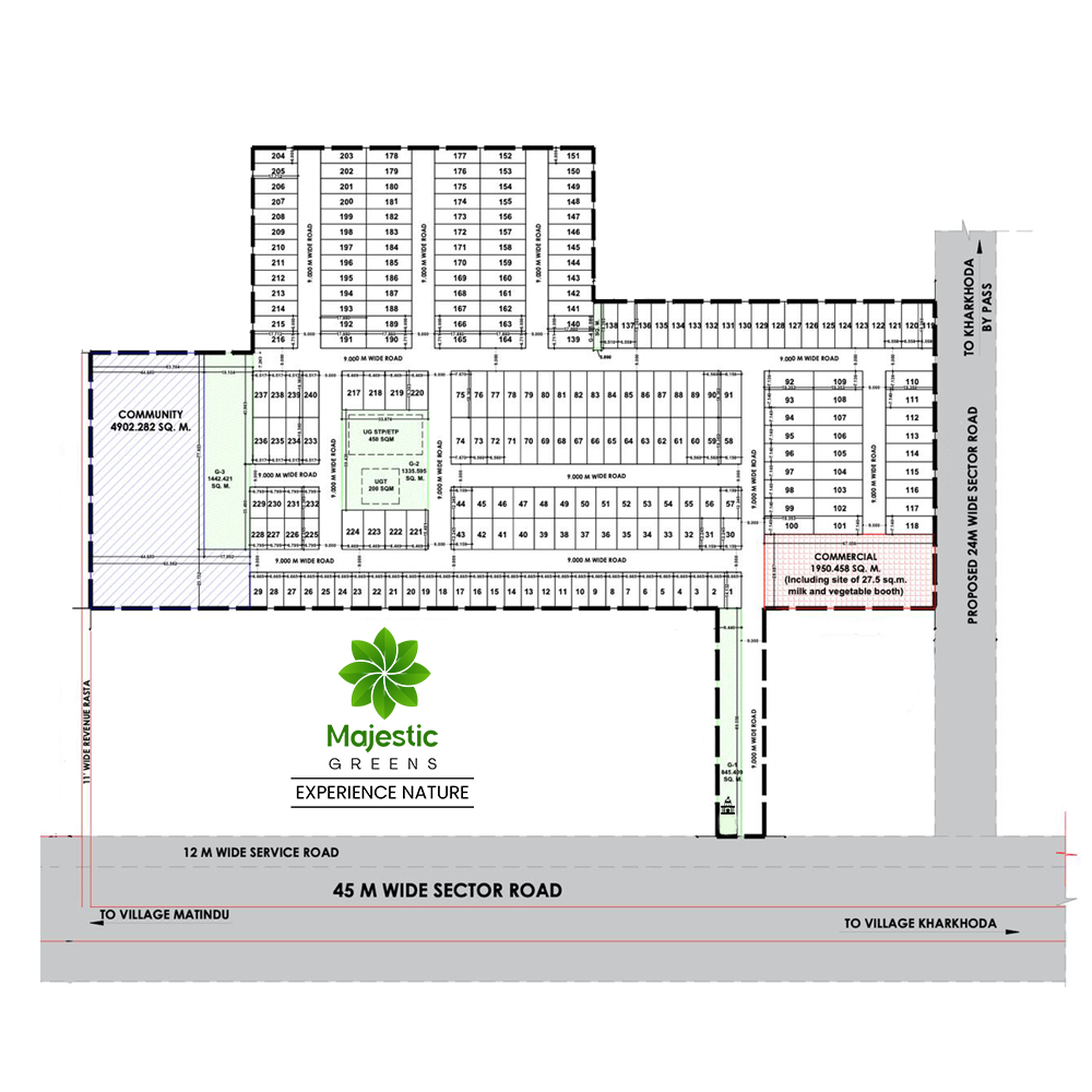 Majestic Greens official master plan