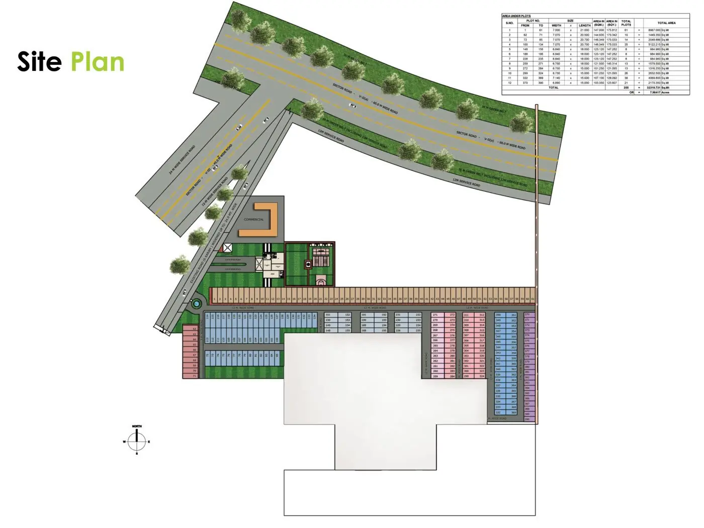 Riverwood Estate official site plan, 255 plots across 15.5 acres